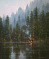 Campfire at Dawn by Brooke Wetzel